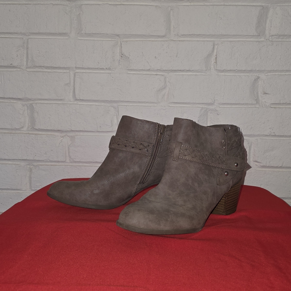 Elegant Women's Ankle Booties in Taupe
